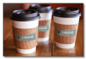 Coffee Cup with Labels